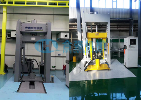 Imprensa do conjunto da engrenagem de Wheelset da máquina da montagem da imprensa da engrenagem de Bull da estrada de ferro
